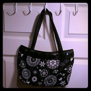 Thirty one purse black floral